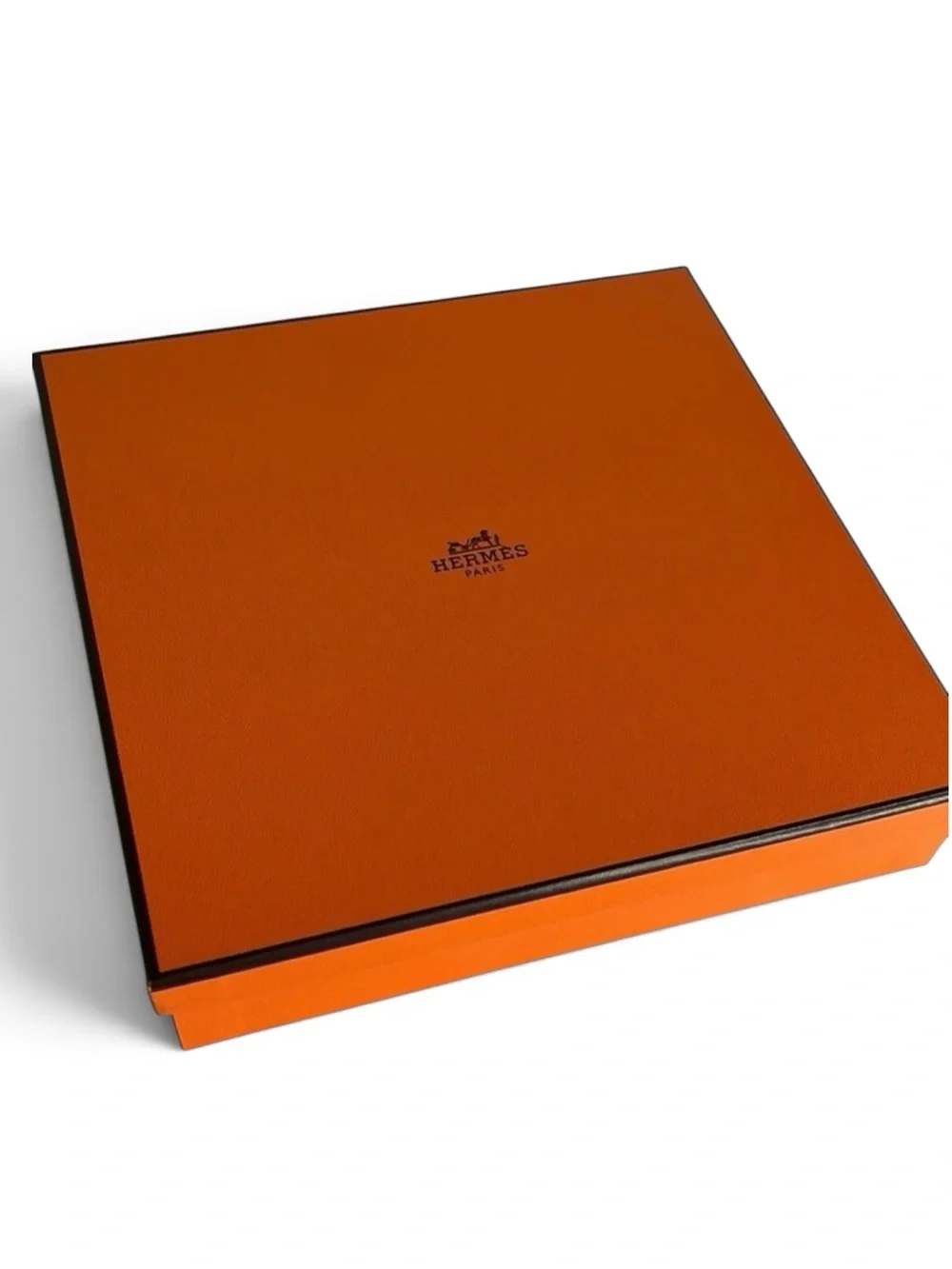 Hermès Orange Gift Box – 7.5” Square – Excellent, Like-New